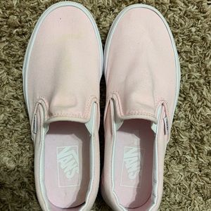 Pink slip-on vans